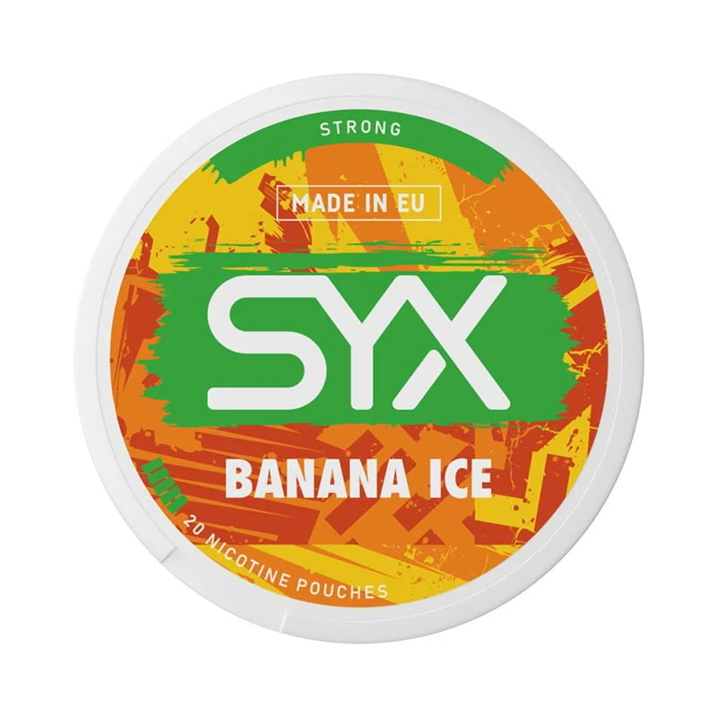 SYX Banana Ice 12mg – Strong Nicotine Pouches with Tropical Banana & Icy Freshness