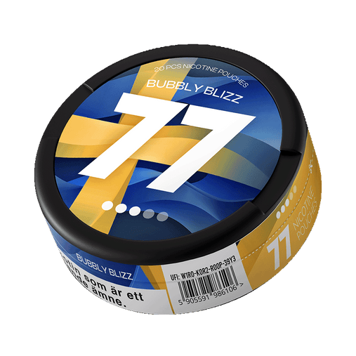 77 Bubbly Blizz Limited Edition Nicotine Pouches – Fruit Acidulé, 10.4mg