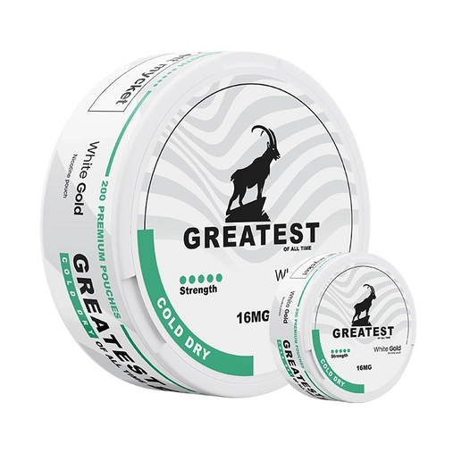 Greatest Cold Dry 12mg Mega Can – Strong Mint Nicotine Pouches, 200 Slim Portions