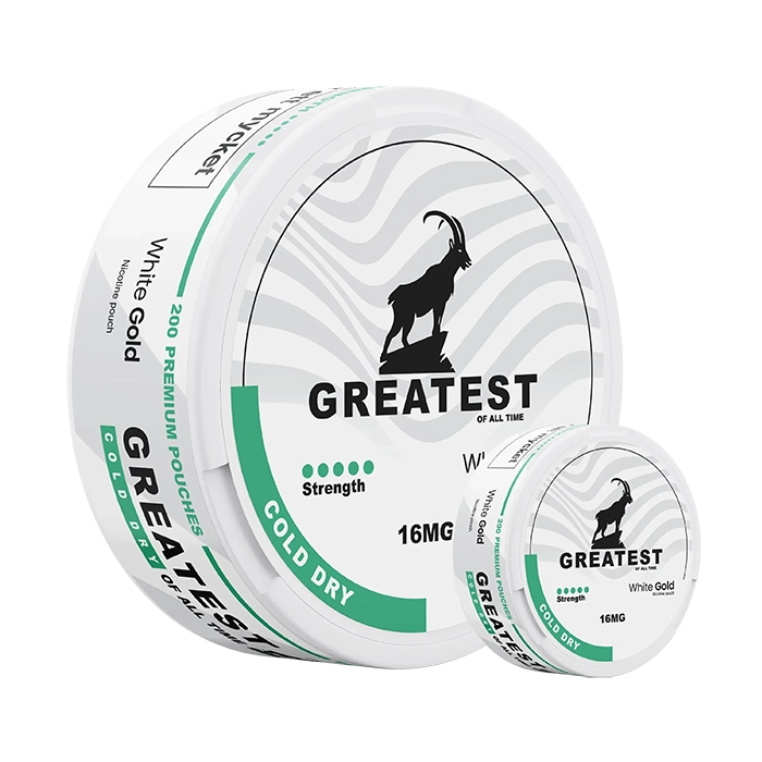 Greatest Cold Dry 12mg Mega Can – Strong Mint Nicotine Pouches, 200 Slim Portions