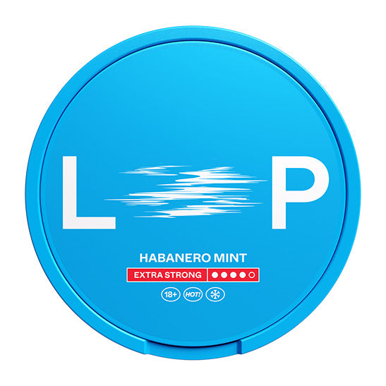 LOOP Habanero Mint Extra Strong slim nicotine pouches with spicy habanero and mint flavor, 11.8mg per pouch