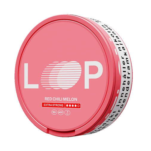 LOOP Red Chili Melon Extra Strong أكياس نيكوتين سليم بنكهة البطيخ والفلفل الحار، 11.8 ملغ في كل كيس