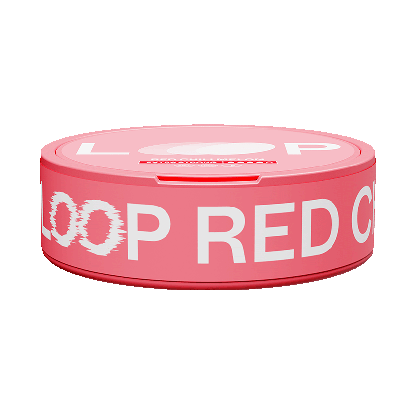 LOOP Red Chili Melon Extra Strong nicotine pouches slim con sabor a sandía y chili, 11.8mg por pouch