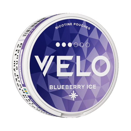 VELO Blueberry Ice أكياس نيكوتين سليم بنكهة التوت الأزرق والمنثول، 8 ملغ في كل كيس