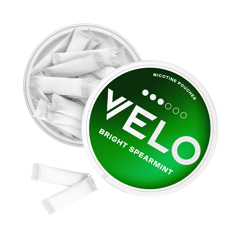 VELO Bright Spearmint Slim Nicotine Pouches – Fresh Mint Menthol 8mg