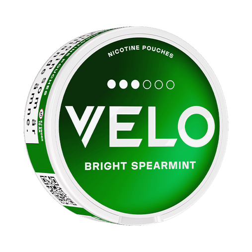 VELO Bright Spearmint Slim Nicotine Pouches – Fresh Mint Menthol 8mg
