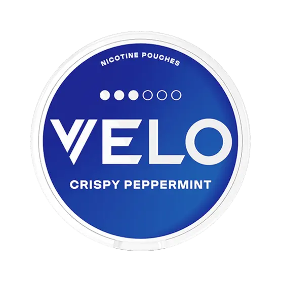 velo-crispy-peppermint nicotine pouches - snusi.net