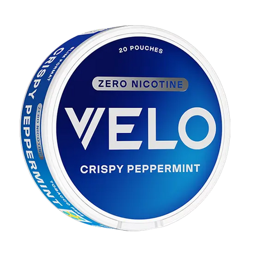 VELO Crispy Peppermint Zero – slim nicotine-free pouch with peppermint flavor, tobacco-free, 0mg nicotine