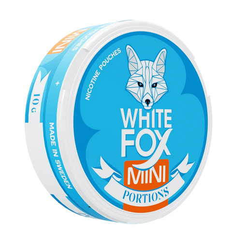 White Fox All White Mini أكياس نيكوتين ميني بنكهة cool mint، 10 ملغ في كل كيس snusi.net