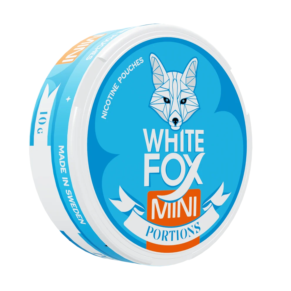 White Fox All White Mini أكياس نيكوتين ميني بنكهة cool mint، 10 ملغ في كل كيس snusi.net