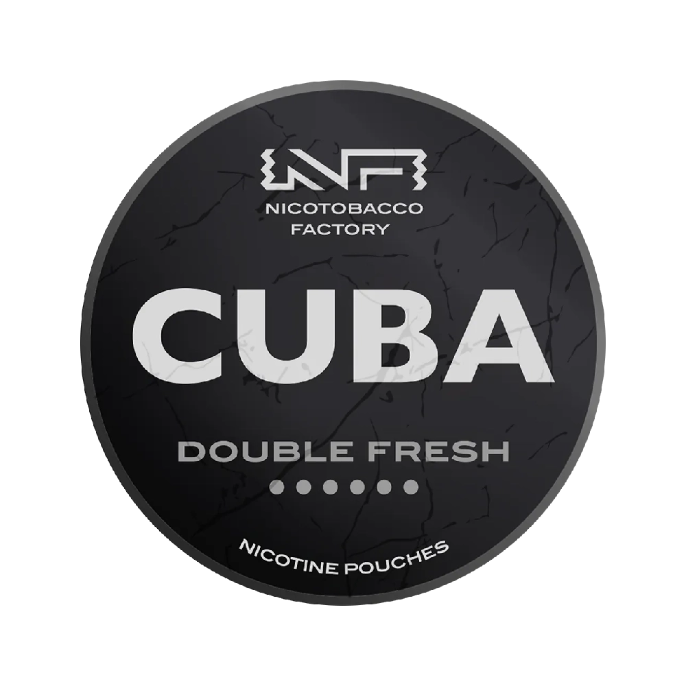 CUBA Black Double Fresh Nicotine Pouches | 43 mg Mint